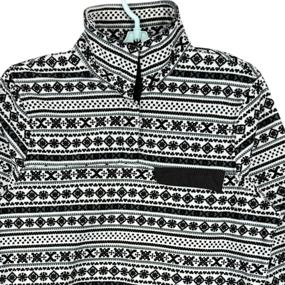 JACHS Womens Outdoor Adventure Pullover Black White Fleece Jacket Sz Medium NWOT - Picture 5 of 10